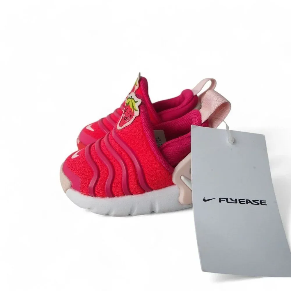 Nike Dynamo‎ Go TD 'Strawberry' Slip-on Sneakers DO9376-600 Infant 2C